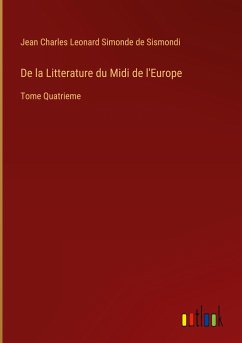 De la Litterature du Midi de l'Europe