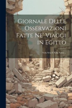 Giornale Delle Osservazioni Fatte Ne' Viaggi in Egitto: Nella Siria E Nella Nubia ... - Anonymous