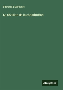 Cover La révision de la constitution