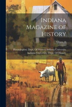 Cover Indiana Magazine of History; Volume 10