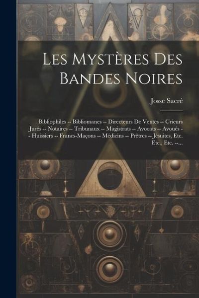 Les Mystères Des Bandes Noires: Bibliophiles -- Bibliomanes -- Directeurs De Ventes -- Crieurs Jurés -- Notaires -- Tribunaux -- Magistrats -- Avocats