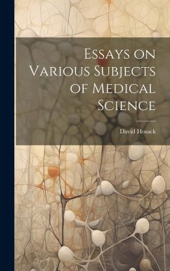 Cover Essays on Various Subjects of Medical Science
