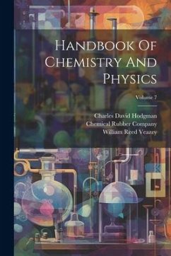 Cover Handbook Of Chemistry And Physics; Volume 7