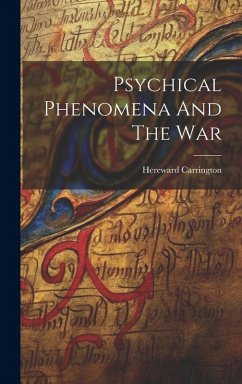 Cover Psychical Phenomena And The War