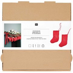 Cover Stickpackung Gezählter Kreuzstich, Stiefel Adventskalender