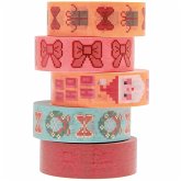 Tape Set Bows, Pixels FSC MIX, 5 Stk, 1,5 cm x 10 m