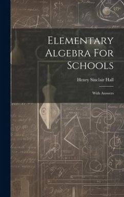 Cover Elementary Algebra For Schools: With Answers