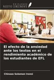 El efecto de la ansiedad ante los textos en el rendimiento académico de los estudiantes de EFL