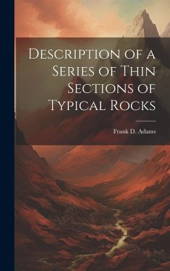 Cover Description of a Series of Thin Sections of Typical Rocks