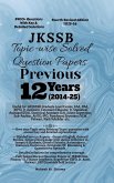 JKSSB Topic-wise Solved Question Papers