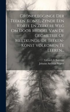 Cover Grondlegginge Der Teeken-konst, Zynde Een Korte En Zeekere Weg Om Door Middel Van De Geometrie Of Meetkunde, De Teeken-konst Volkomen Te Leeren...