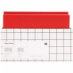 Karten- und Umschlagset Glitter, Rot Matt, FSC MIX, 8 Karten mit Umschlägen