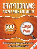 Cryptograms Puzzle Book For Adults