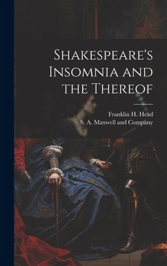 Cover Shakespeare's Insomnia and the Thereof