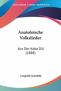 Anatoloische Volkslieder