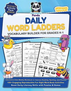 Daily Word Ladders and Vocabulary Builder for Grades K-1 - Panda, Polymath