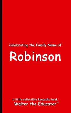 Cover Celebrating the Family Name of Robinson