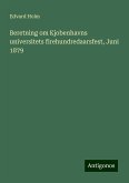 Beretning om Kjobenhavns universitets firehundredaarsfest, Juni 1879