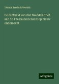 De echtheid van den tweeden brief aan de Thessalonicensen: op nieuw onderzocht