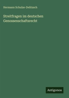 Cover Streitfragen im deutschen Genossenschaftsrecht