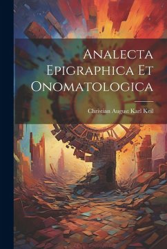 Cover Analecta Epigraphica Et Onomatologica