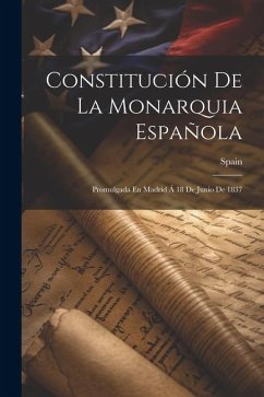 Cover Constitución De La Monarquia Española