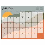 Cal 2025- Landscapes Large Desk Pad Monthly Blotter