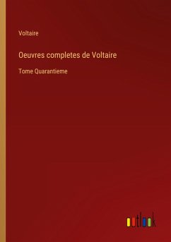 Cover Oeuvres completes de Voltaire