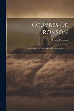 Cover Oeuvres De Tronson