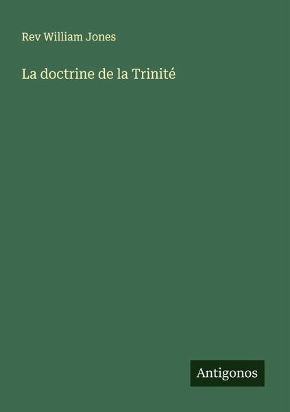 La doctrine de la Trinité