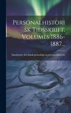 Cover Personalhistorisk Tidsskrift, Volumes 1886-1887...