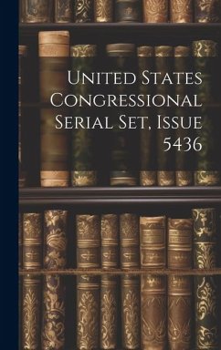 Cover United States Congressional Serial Set, Issue 5436