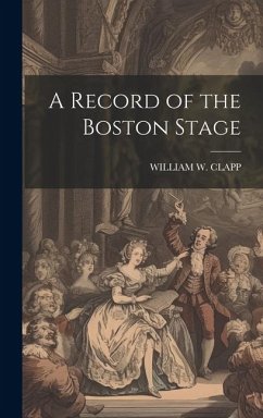 Cover A Record of the Boston Stage