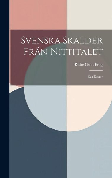 Svenska Skalder Frán Nittitalet Svenska Skalder Frán Nittitalet