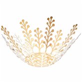 Metall-Teelichthalter Farnblätter gold für Teelicht bis Ø 4,2 cm