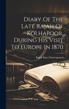 Cover Diary Of The Late Rajah Of Kolhapoor, During His Visit To Europe In 1870