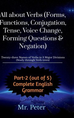 Cover All about Verbs (Forms, Functions, Conjugation, Tense, Voice Change, Forming Questions & Negation)
