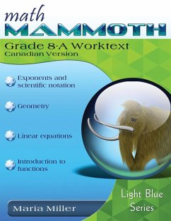 Cover Math Mammoth Grade 8-A Worktext, Canadian Version