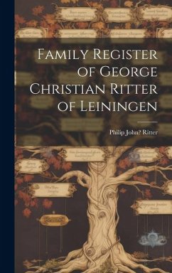 Cover Family Register of George Christian Ritter of Leiningen