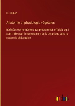 Cover Anatomie et physiologie végétales