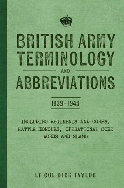Cover British Army Terminology and Abbreviations 1939-1945