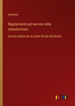 Regolamento pel servizio della manutenzione