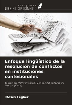 Cover Enfoque lingüístico de la resolución de conflictos en instituciones confesionales