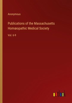 Cover Publications of the Massachusetts Hom¿opathic Medical Society