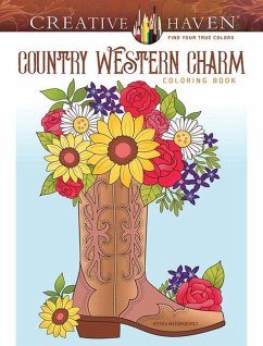 Creative Haven Country Western Charm Coloring Book - Mazurkiewicz, Jessica