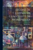 Leçons De Chymie De L'université De Montpellier