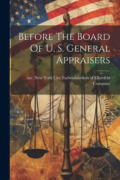 Cover Before The Board Of U. S. General Appraisers