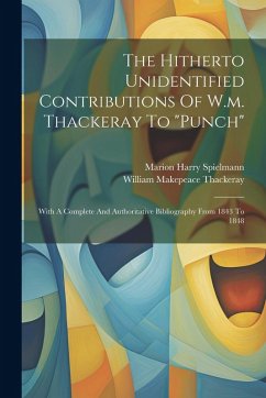 Cover The Hitherto Unidentified Contributions Of W.m. Thackeray To 
