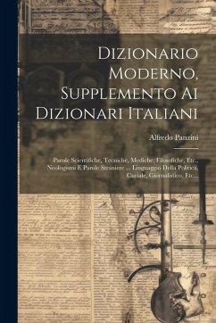 Cover Dizionario Moderno, Supplemento Ai Dizionari Italiani