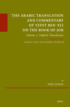 Cover The Arabic Translation and Commentary of Yefet ben 'Eli on the Book of Job